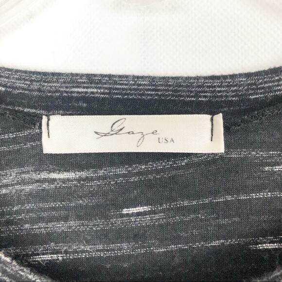 Gaze USA Space Dye Short Sleeve Long T-Shirt Size XS - Picture 2 of 7